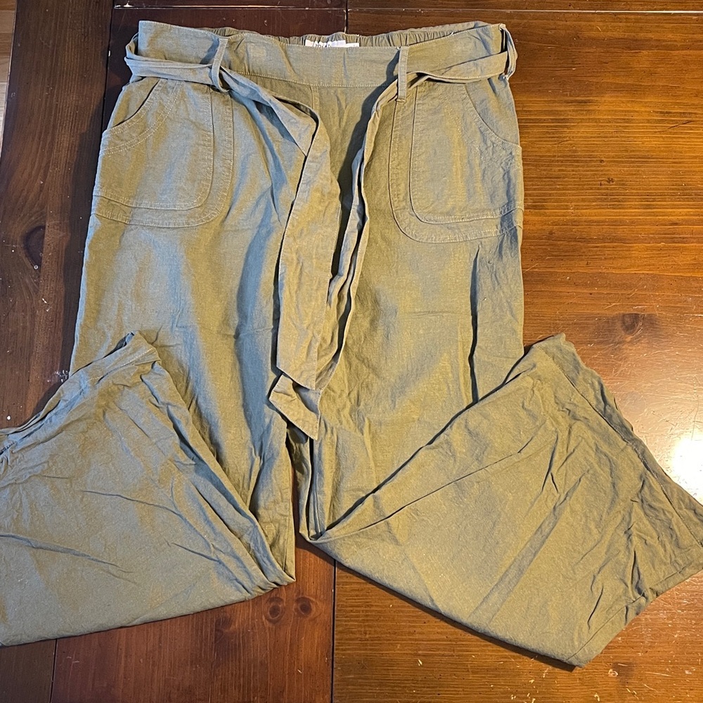 Torrid Wide Leg Linen Trouser Pants